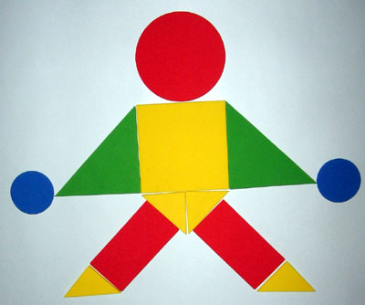 Make Clowns with shapes - 1 - kidzpark.com